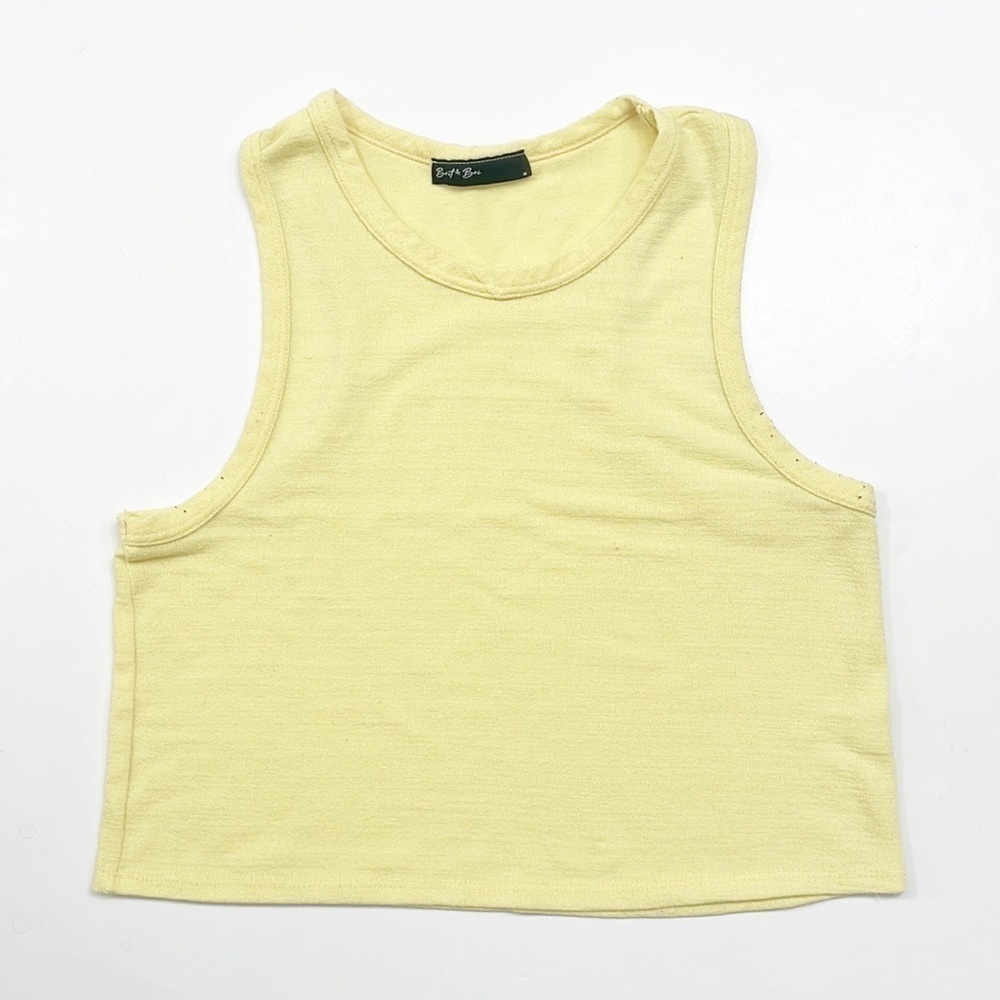 Brit & Bri bright yellow tank top